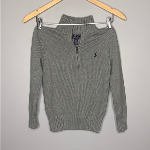 Polo Ralph Lauren Other - Boys Kids Gray Polo Ralph Lauren Knit Sweater Sm